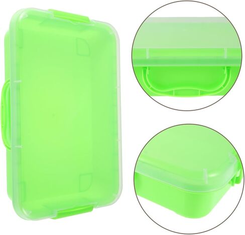 TOYANDONA Stackable Organizer Tray Portable Plastic Storage Bin for Sand Arts Crafts Light Green Sensory Play Tray for Easy Storage and Imaginative Play in Saudi Arabia
