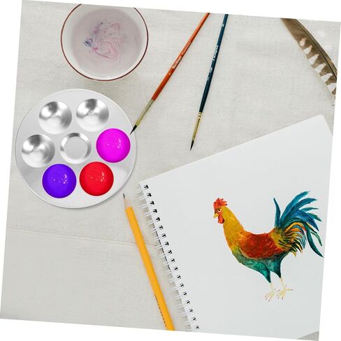 2pcs لوحة الطلاء صواني لوحة لوحة للألوان المائية و DIY أنماط أنماط أنماط فنية متعددة الاستخدامات للمحترفين in Kuwait