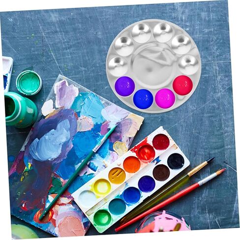 2pcs لوحة الطلاء صواني لوحة لوحة للألوان المائية و DIY أنماط أنماط أنماط فنية متعددة الاستخدامات للمحترفين in Kuwait