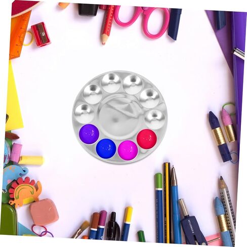 2pcs لوحة الطلاء صواني لوحة لوحة للألوان المائية و DIY أنماط أنماط أنماط فنية متعددة الاستخدامات للمحترفين in Kuwait