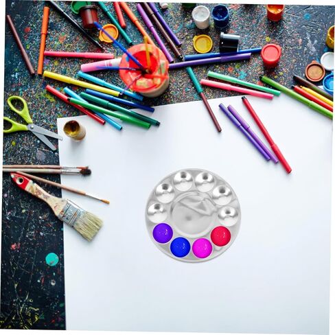 2pcs لوحة الطلاء صواني لوحة لوحة للألوان المائية و DIY أنماط أنماط أنماط فنية متعددة الاستخدامات للمحترفين in Kuwait