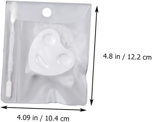 Homoyoyo 2sets Art Art Art Mixing Plate Mixing Palette للمكياج تشمل تصاميم القلب للمحترفين والحرف اليدوية DIY in Kuwait