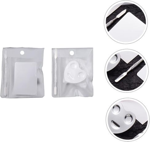 Homoyoyo 2sets Art Art Art Mixing Plate Mixing Palette للمكياج تشمل تصاميم القلب للمحترفين والحرف اليدوية DIY in Kuwait