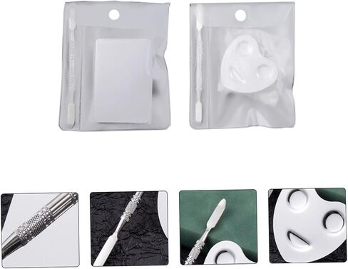 Homoyoyo 2sets Art Art Art Mixing Plate Mixing Palette للمكياج تشمل تصاميم القلب للمحترفين والحرف اليدوية DIY in Kuwait