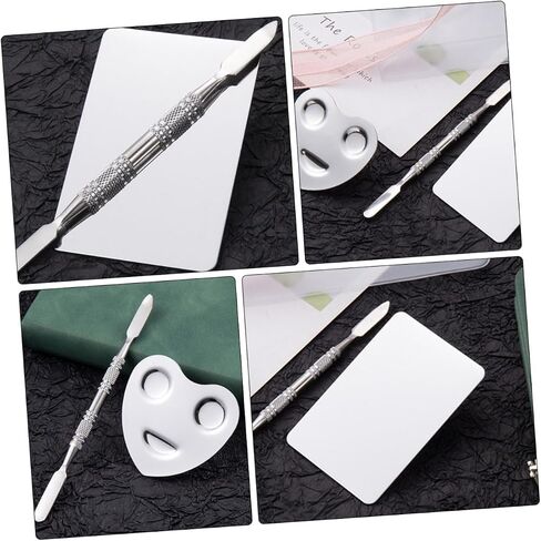 Homoyoyo 2sets Art Art Art Mixing Plate Mixing Palette للمكياج تشمل تصاميم القلب للمحترفين والحرف اليدوية DIY in Kuwait