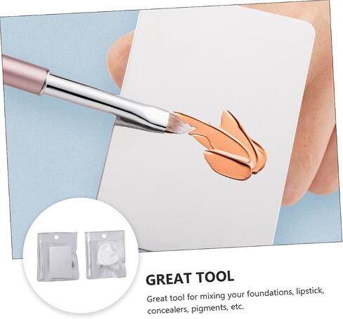 DOITOOL 2pcs Stainless Steel Nail Art Mixing Palette Set for DIY Manicure Professional Makeup Ring Color Mixing Tray Suitable for Nail Art Projects in Saudi Arabia