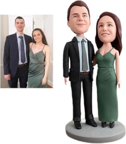 Personalized Unique Handmade Bobblehead Doll, Custom Wedding Unique Gift Based on Your Photo Action Character Couple Friend Gift in Saudi Arabia