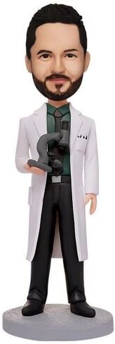 دمية Noggle المخصصة: Doctor Coat Doctor Doctor Doctor Personalized Bobblehead Doll لأفضل هدية للأطباء in Kuwait