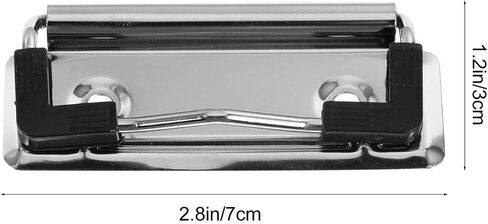 15pcs Mountable Clipboard Clips Spring Loaded Clip Hardware Grip Hanging Hole School Office Document File Folder in Saudi Arabia