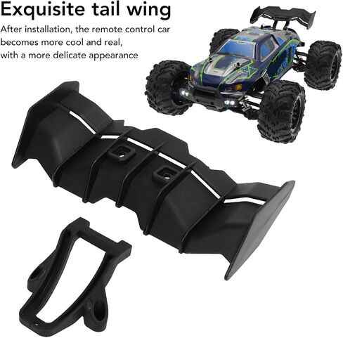 RC Car Wing Body Spoiler, 113x50mm Lightweight PA RC Vehicle Spoilers Tail Rear Wing Accessories for SCY16101 16102 16201 1/16 Car Model in Saudi Arabia