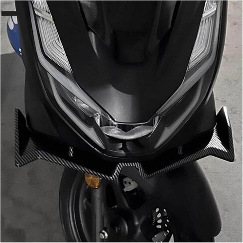 متوافق مع PCX 125 150 160 PCX125 PCX150 PCX160 21-25 غطاء امتداد الأنف المنقار المفسد الجناح الأمامي الجناح الهوائي (لون الكربون) in Kuwait