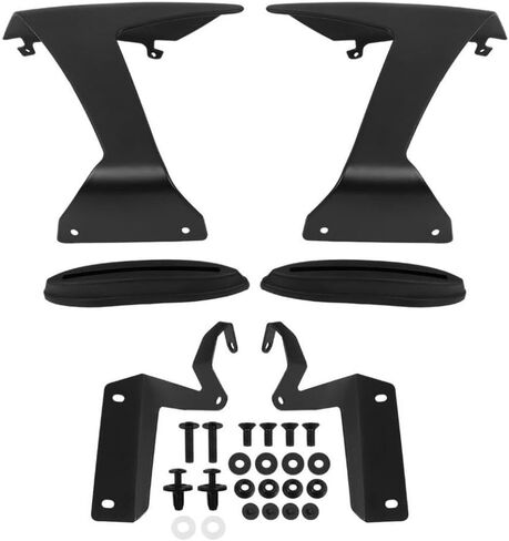 ZX6R ZX-6R ZX 6R 2024-2025 Front Downporce Spoiler متوافق مع المفسدين الجبهي المفسدين الجناح الأيروديناميك (نمط Twill) in Kuwait