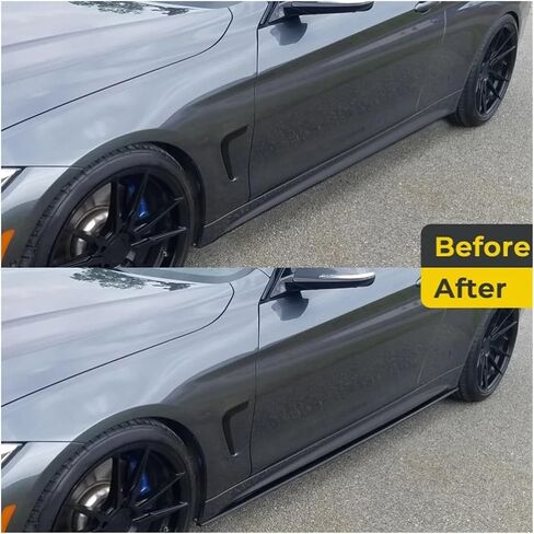 MP Style Side Skirt Compatible for BMW E90 E92 E93 M3 2005-2013 Carbon Print Extension Panel Splitters Diffuser Bodykits(Carbon Look) in Kuwait