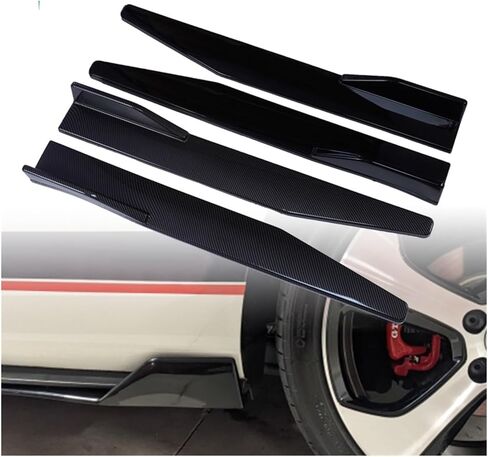 2PCS SAND SIDE VARTS Universal 86cm ألواح الحماية اليمنى اليمنى المضادة لمكافحة التوافق مع شفة الصدمات الجانبية الجانبية (ألياف الكربون) in Kuwait