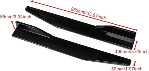 2PCS SAND SIDE VARTS Universal 86cm ألواح الحماية اليمنى اليمنى المضادة لمكافحة التوافق مع شفة الصدمات الجانبية الجانبية (ألياف الكربون) in Kuwait