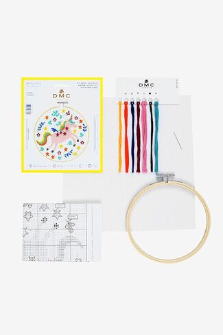 DMC Stitch Kit 6 "Diameter - Unicorn (14 Count) in Saudi Arabia