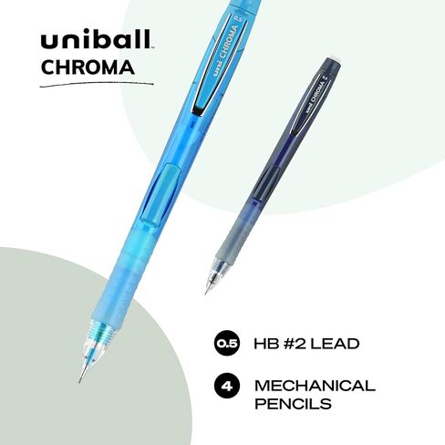أقلام الرصاص الميكانيكية Uniball Chroma 4 ، 0.7 ملم - براميل ملونة متنوعة - حزمة متنوعة من أقلام الرصاص الميكانيكية Uniball in Saudi Arabia