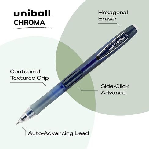 أقلام الرصاص الميكانيكية Uniball Chroma 4 ، 0.7 ملم - براميل ملونة متنوعة - حزمة متنوعة من أقلام الرصاص الميكانيكية Uniball in Saudi Arabia
