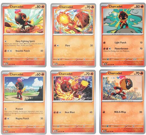 Charcadet – x6 Pokemon Card Lot – Surging Sparks Stellar Crown Paradox Rift 029/142 in Saudi Arabia