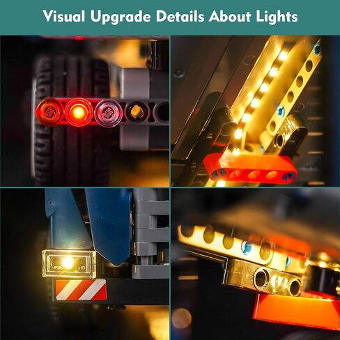 Light kit Compatible with Lego 42203 Tipping Dump Truck - No Model Only Light, LED Lighting Accessories Compatible with Lego 42203 Truck Automatic Dumping Building Set in Saudi Arabia