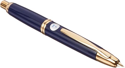 Pilot Fountain Pen Capless ، F-NIB ، الجسم الأزرق الداكن (FC-15SR-DL-F) in Saudi Arabia