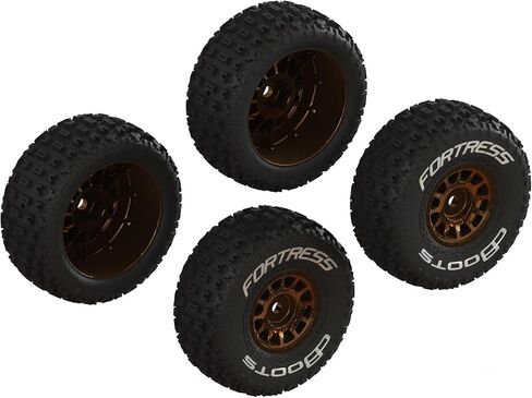ARRMA dBoots 'Fortress' Tire Set Glued (Bronze) (2 Pairs), ARA-2024 in Saudi Arabia