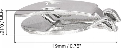 مقاطع أحذية فارغة UXCELL 31 مم × 19.5 مم من الحديد لـ DIY Decoration Silver Tone 20 PCS in Saudi Arabia
