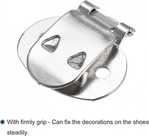 مقاطع أحذية فارغة UXCELL 31 مم × 19.5 مم من الحديد لـ DIY Decoration Silver Tone 20 PCS in Saudi Arabia