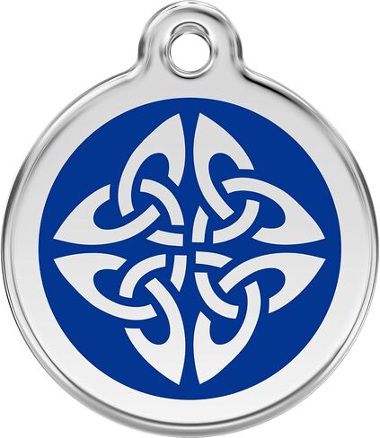 Red Dingo Personalized Tribal Arrows Pet ID Dog Tag (Medium Dark Blue) in Saudi Arabia