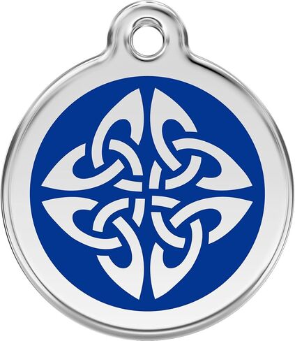 Red Dingo Personalized Tribal Arrows Pet ID Dog Tag (Medium Dark Blue) in Saudi Arabia