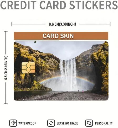 بطاقة الائتمان بشرة ، ملصق لبطاقة بطاقة الخصم اللطيفة ، 4pcs ملصق بطاقة ائتمان قابلة للإزالة 4pcs. in Saudi Arabia