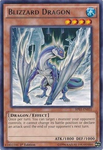YU-GI-OH! - Blizzard Dragon (BP03-EN031) - Battle Pack 3: Monster League - 1st Edition - Rare in Saudi Arabia