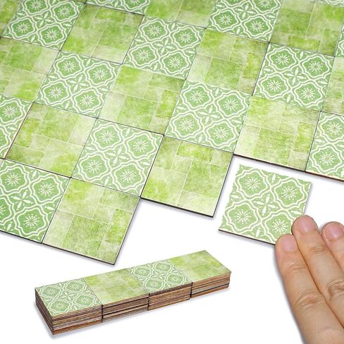Dollhouse Flooring Tiles on 1/12 1/6 Scale Miniature Decor Accessories 32pcs Double-Sided in Kuwait