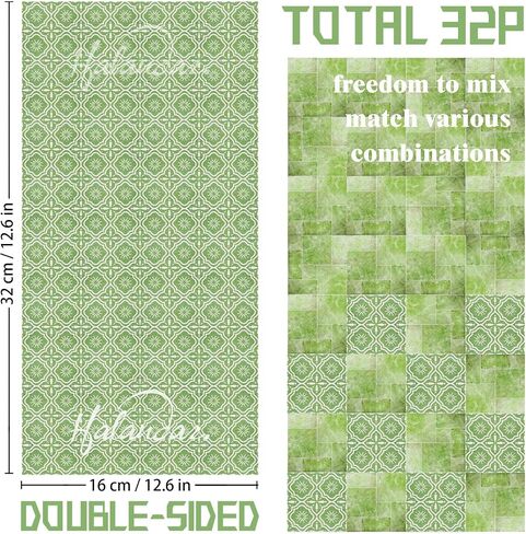 Dollhouse Flooring Tiles on 1/12 1/6 Scale Miniature Decor Accessories 32pcs Double-Sided in Kuwait