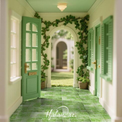 Dollhouse Flooring Tiles on 1/12 1/6 Scale Miniature Decor Accessories 32pcs Double-Sided in Kuwait