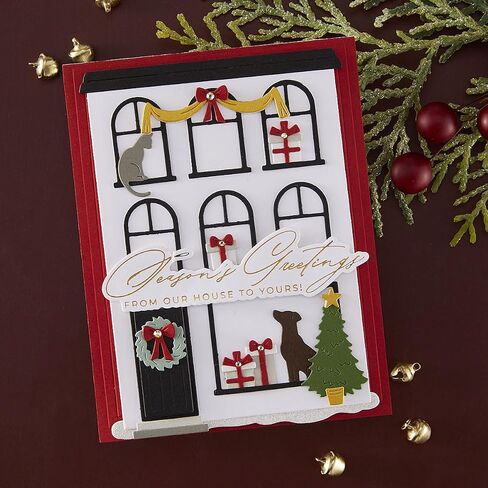 يموت قطع العطلات في مدينة Spellbinders بواسطة Yana Smakula ، مجموعة من 22 قطعة ، مشهد شتاء تحيات الموسم ، وصنع البطاقات in Saudi Arabia