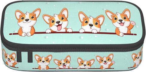 لطيف Kawaii Dog علبة قلم رصاص كبيرة ، حقيبة قلم رصاص مع حقيبة قلم أقراص قرطاسية سستة in Kuwait