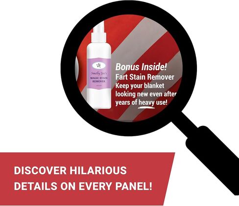 Fart Blanket – Wrap Your Real Present Inside a Funny Gag Gift Box – Perfect for White Elephant, Secret Santa, Holiday, Birthday, Bachelor Parties - Play a Joke on Your Friends in Saudi Arabia
