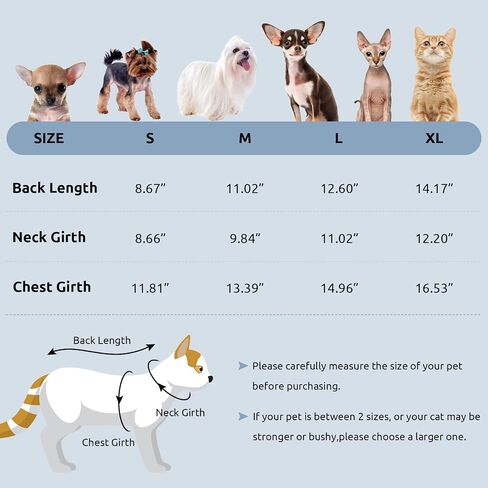 Asenku Cat Sweater Sweater Soft Soft Dark Puppy Conitwear للقطط والكلاب الصغيرة ، سترة متبكّمة سميكة للقطط العميقة التي لا تحتوي على شعر Teacup Chihuahua والكلاب الصغيرة الإضافية (الوردي ، S) in Kuwait