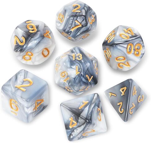 DND Polyhedral Dice Set with a Black Dice Bag for D&D RPG MTG Role Playing Table Games RPG Polyhedral Dice for Dungeon and Dragons Playing Games 7-Die Set (Pink Transparent Dice) in Saudi Arabia