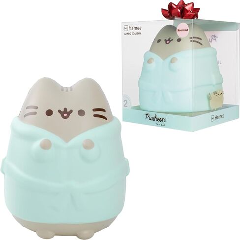 Hamee Pusheen Cat Slow Rising Cute Jumbo Squishy Toy (Bread Scented, 6.3 inch) [Birthday Gift Bags, Party Favors, Gift Basket Filler, Stress Relief Kawaii Stuff Toys] - Loaf in Saudi Arabia