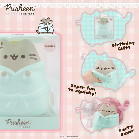 Hamee Pusheen Cat Slow Rising Cute Jumbo Squishy Toy (Bread Scented, 6.3 inch) [Birthday Gift Bags, Party Favors, Gift Basket Filler, Stress Relief Kawaii Stuff Toys] - Loaf in Saudi Arabia