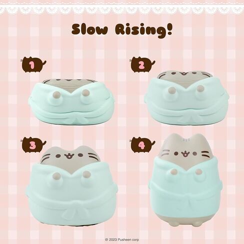 Hamee Pusheen Cat Slow Rising Cute Jumbo Squishy Toy (Bread Scented, 6.3 inch) [Birthday Gift Bags, Party Favors, Gift Basket Filler, Stress Relief Kawaii Stuff Toys] - Loaf in Saudi Arabia