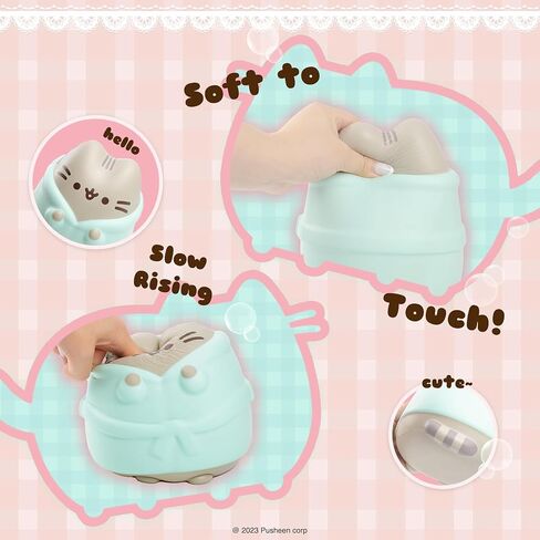 Hamee Pusheen Cat Slow Rising Cute Jumbo Squishy Toy (Bread Scented, 6.3 inch) [Birthday Gift Bags, Party Favors, Gift Basket Filler, Stress Relief Kawaii Stuff Toys] - Loaf in Saudi Arabia