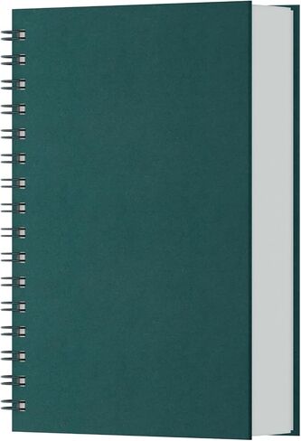 EUSOAR Black Spiral Notebook, 1 Pack A5 5.5"x8.3" Hardcover College Ruled Lined Journal, 240 Pages(120 Sheets) Writing Pads Professional Notebook for DIY Note Taking School Business Work Office Diary in Saudi Arabia