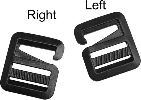 G hook 8pcs 4pairs Black G-Hook Wave Buckles Backpack Bound Bettware Hardware Carabiners Hook Outdoor Webbing Buckle Buckles قابلة للتعديل لحزام حقائب الظهر حزام (4 يسار + 4 يمين) in Saudi Arabia