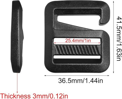 G hook 8pcs 4pairs Black G-Hook Wave Buckles Backpack Bound Bettware Hardware Carabiners Hook Outdoor Webbing Buckle Buckles قابلة للتعديل لحزام حقائب الظهر حزام (4 يسار + 4 يمين) in Saudi Arabia