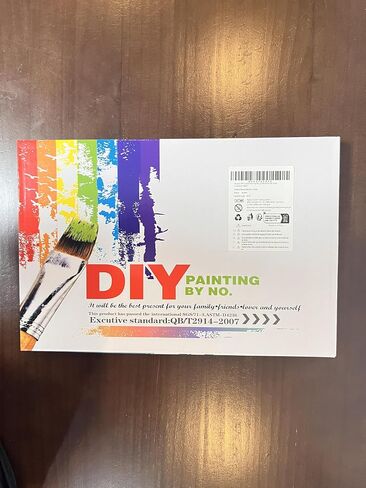 Auremi Castle Framed Paint by Number for Adults,DIY Landscape Painting by Number Kits on Canvas Acrylic Oil Painting Kits for Adults Paint by Number Kits for Home Decor 20x30cm in Saudi Arabia