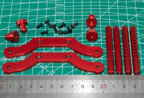 جبل ما بعد جبل متوافق مع HPI 1/8 Savage Upgrade 85060 RC Car Aluminy Aluminium Post Post Post (Dark Blue) in Kuwait