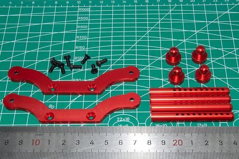 جبل ما بعد جبل متوافق مع HPI 1/8 Savage Upgrade 85060 RC Car Aluminy Aluminium Post Post Post (Dark Blue) in Kuwait